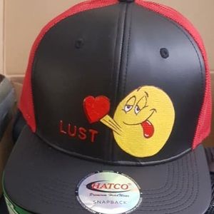 Custom leather SnapBack hat.